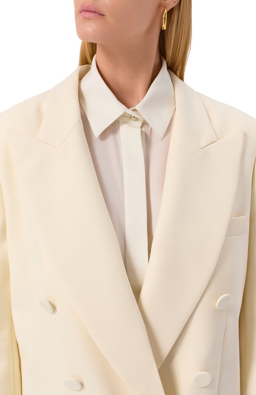 Шерстяной жакет Nina Ricci 25ACVE002/WV0324 Кремовый  25ACVE002/WV0324 Фото 5