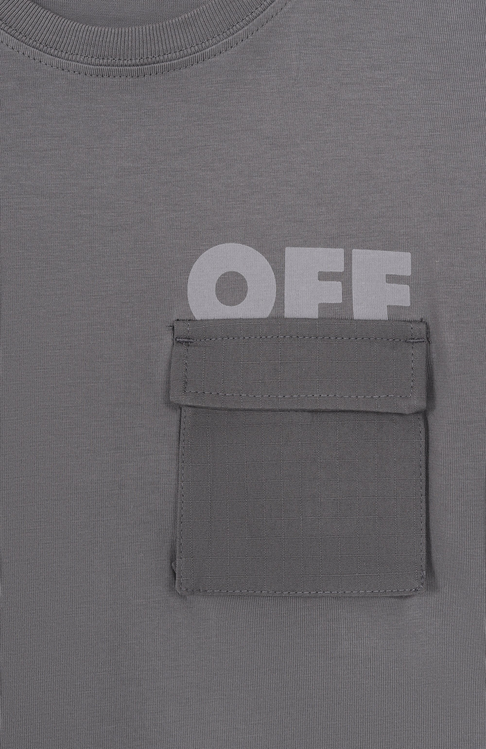 Хлопковая футболка OFF-WHITE, арт. 0BAA016F25JER001/4-12, фото 3