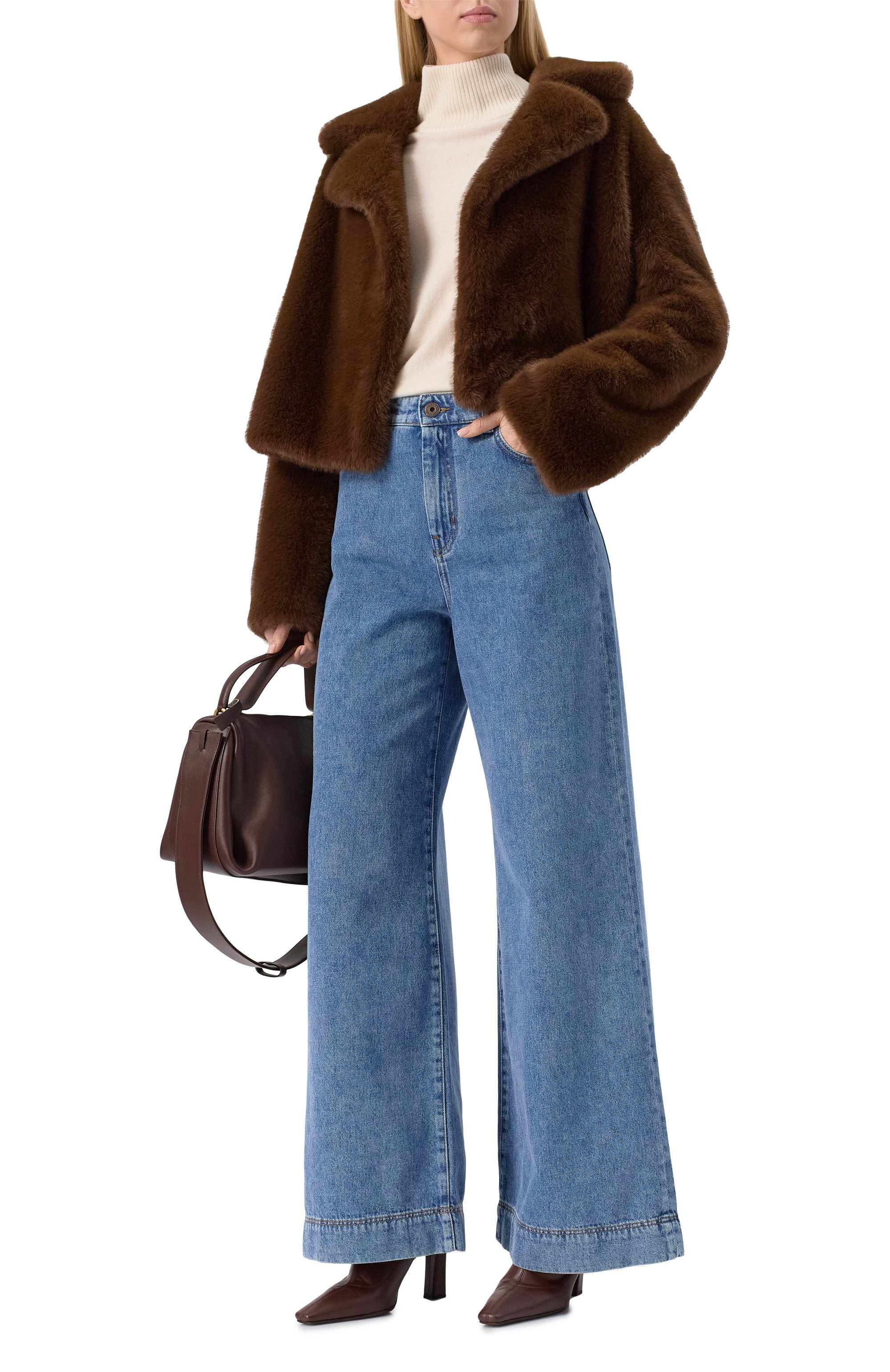 Шуба из экомеха FLASHIN, арт. FF25PPSM, фото 2