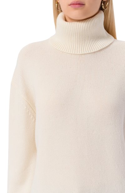 Свитер из шерсти и кашемира 12 STOREEZ кремового цвета по цене 39000 руб., арт. 134389, фото 5 Свитер из шерсти и кашемира 12 STOREEZ, арт. 134389, фото 5