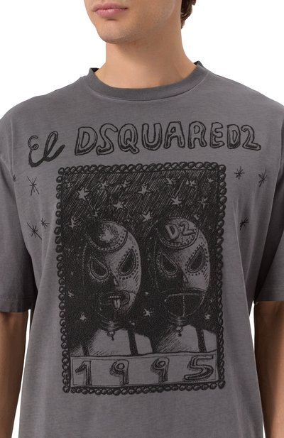 Хлопковая футболка DSQUARED2, арт. S71GD1555/D20035, фото 5
