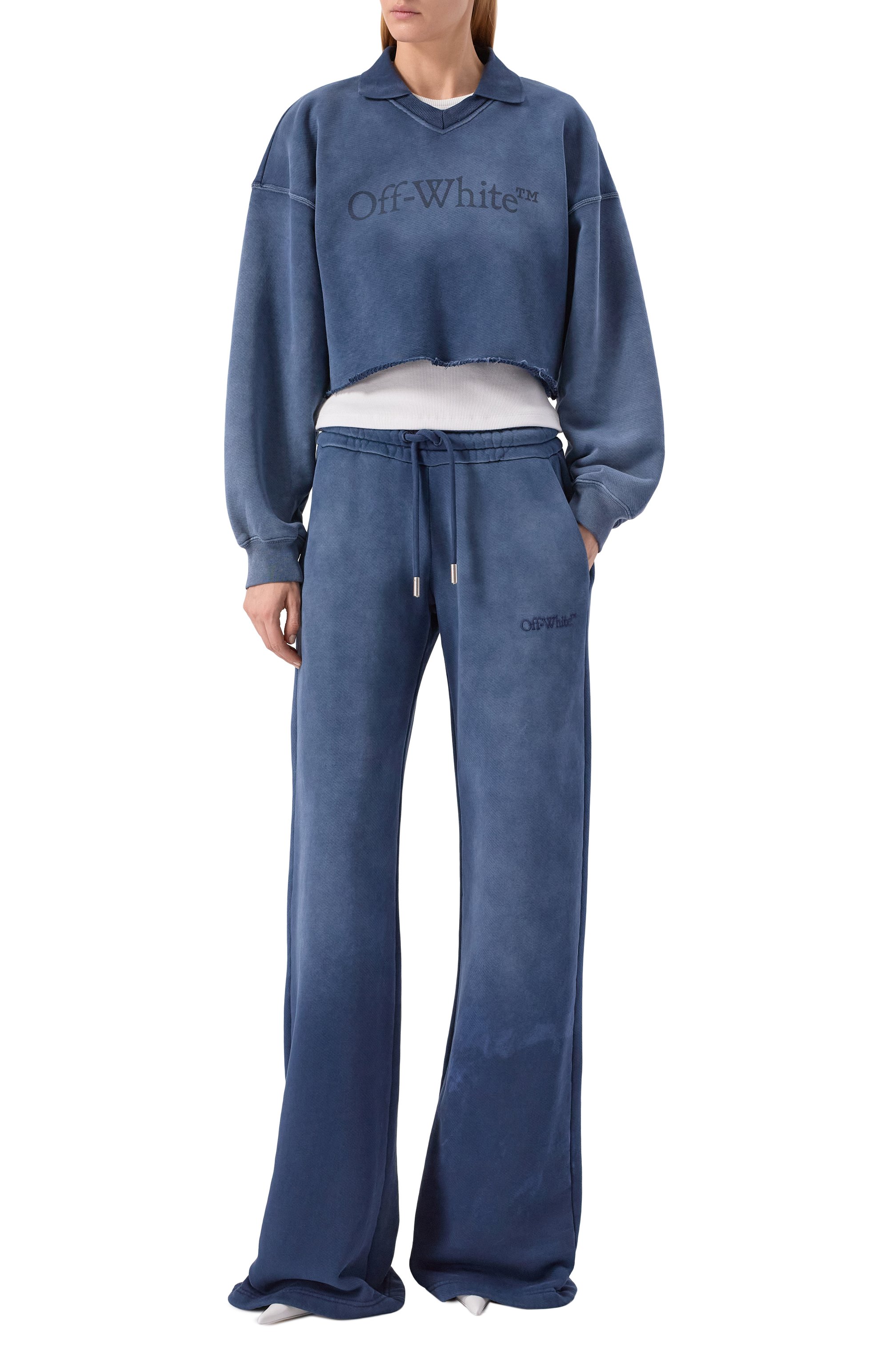 Хлопковый свитшот OFF-WHITE, арт. 0WBA07BF25FLE004, фото 2