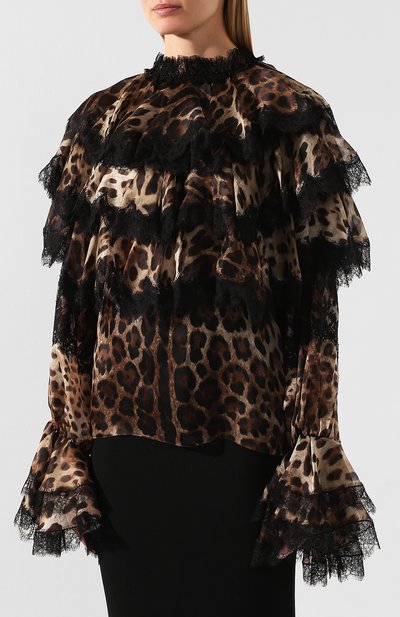 Блузка с принтом DOLCE & GABBANA, арт. F5L09T/HS15L, фото 3