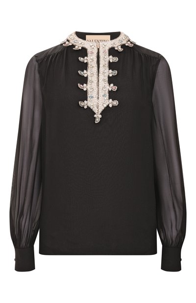 Женская шелковая блузка VALENTINO, арт. 7B3AEAS0/93M