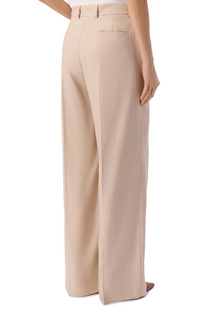 Брюки из вискозы MSGM светло-бежевого цвета по цене 47950 руб., арт. 4041MDP25/267127, фото 4 Брюки из вискозы MSGM, арт. 4041MDP25/267127, фото 4