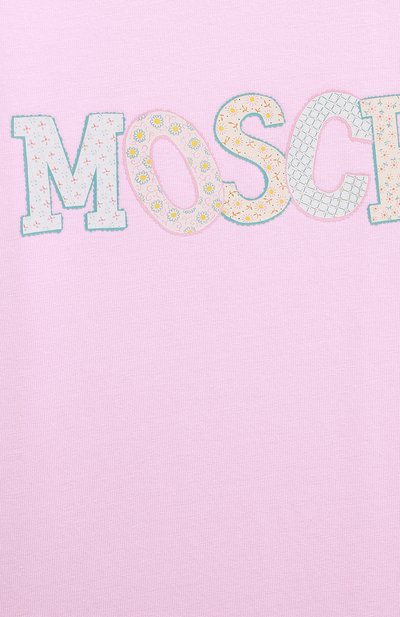 Хлопковая футболка MOSCHINO, арт. HAM04L/LBA00/10A-14A, фото 3