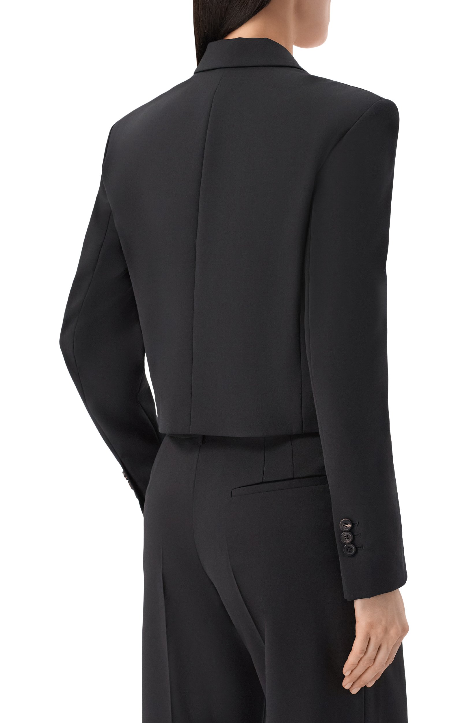 Жакет ELIE SAAB черного цвета по цене 272500 руб., арт. J0266/W0010, фото 4 Жакет ELIE SAAB, арт. J0266/W0010, фото 4