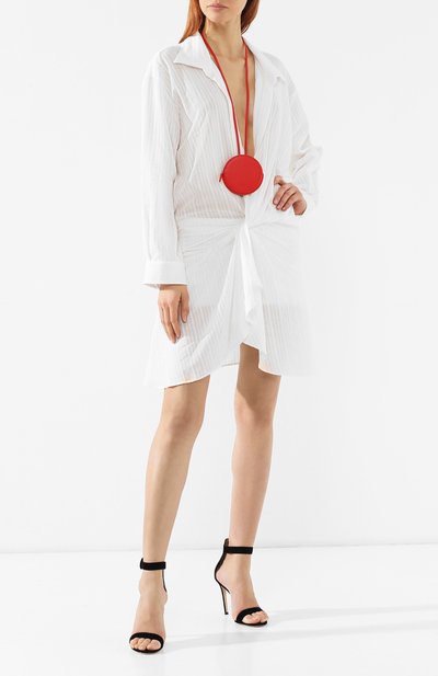 Платье из смеси хлопка и льна JACQUEMUS белого цвета по цене 67700 руб., арт. 191DR02/01110, фото 2 Платье из смеси хлопка и льна JACQUEMUS, арт. 191DR02/01110, фото 2