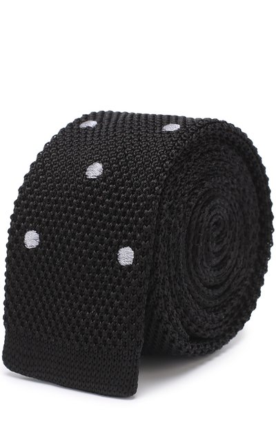 Мужской шелковый вязаный галстук LANVIN, арт. 1994/KNITTED TIE