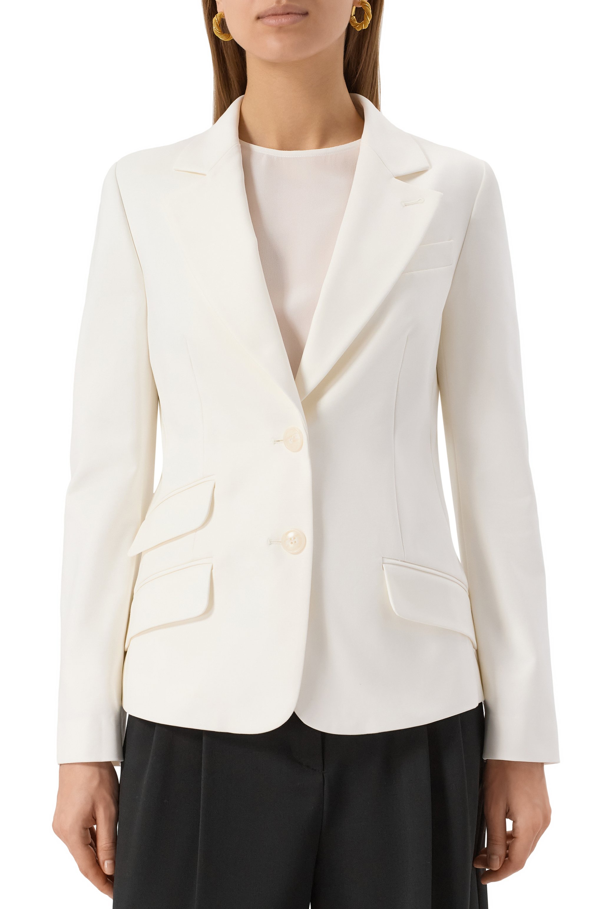 Жакет из хлопка и вискозы EMPORIO ARMANI, арт. EW000856/TE10007, фото 3