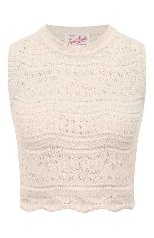 Хлопковый топ MC2 Saint Barth PEACH/STBW/03951F Кремовый PEACH/STBW/03951F