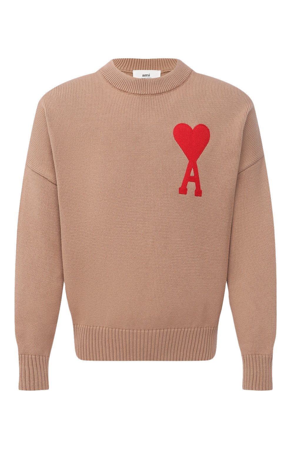 Свитер из хлопка и шерсти AMI, арт. E21HK009.016, фото 1