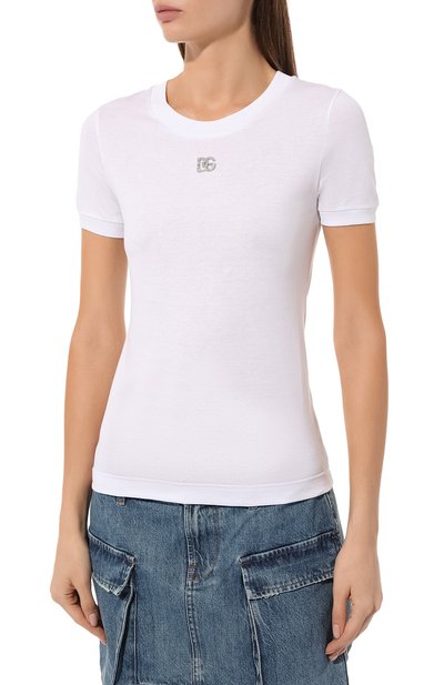 Хлопковая футболка DOLCE & GABBANA, арт. F8U08Z/G7B3U, фото 3