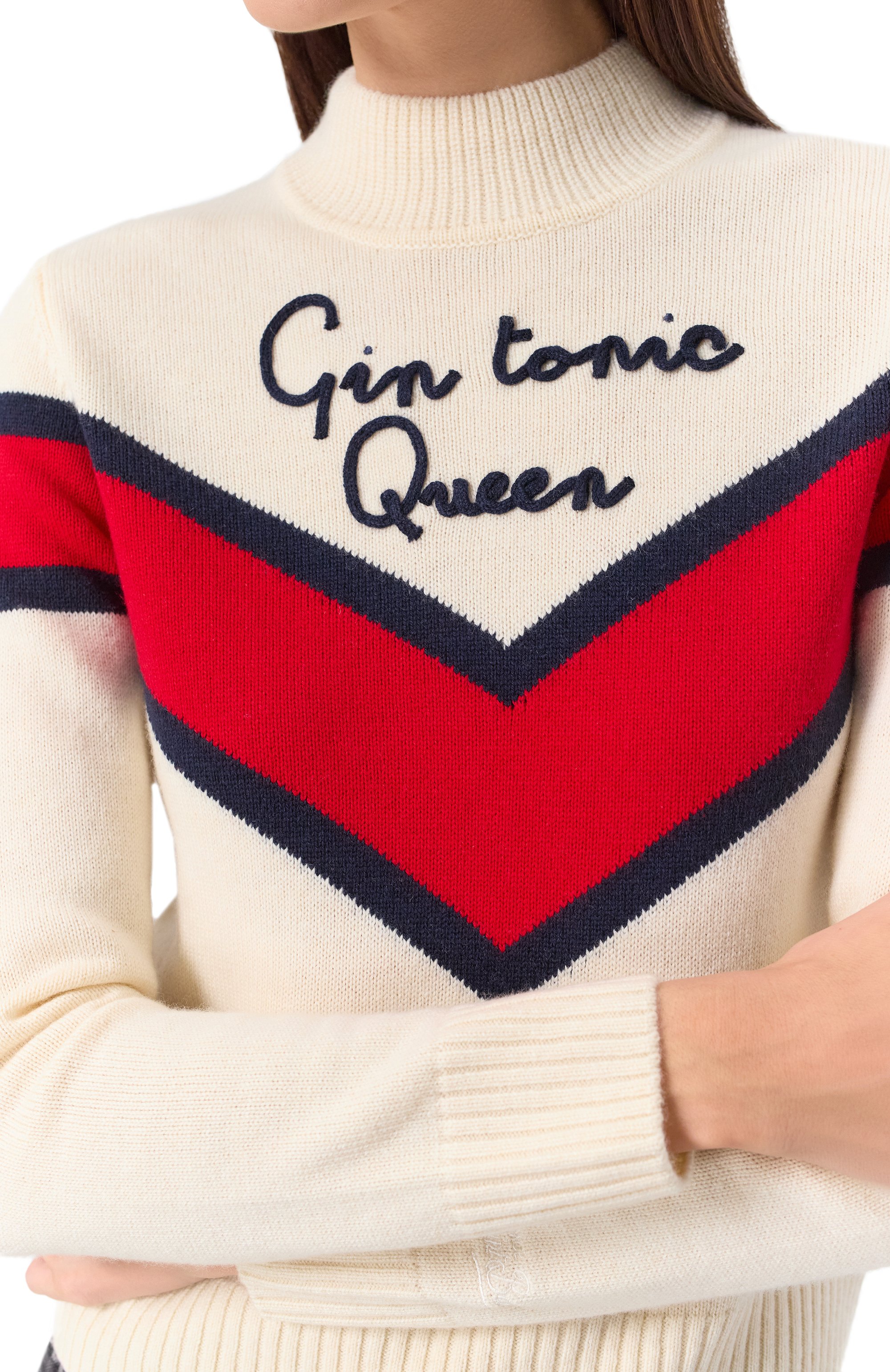 Свитер из шерсти и вискозы MC2 SAINT BARTH кремового цвета по цене 19800 руб., арт. PEAK/04167G, фото 5 Свитер из шерсти и вискозы MC2 SAINT BARTH, арт. PEAK/04167G, фото 5