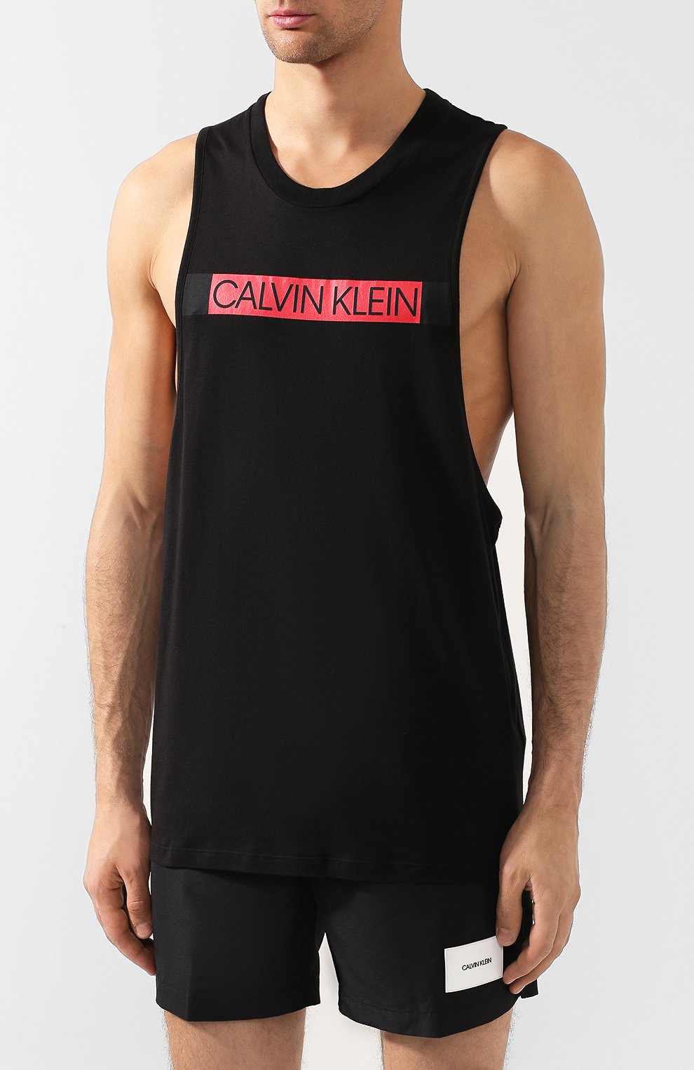 Майка CALVIN KLEIN черного цвета по цене 3750 руб., арт. KM0KM00317, фото 3 Майка CALVIN KLEIN, арт. KM0KM00317, фото 3