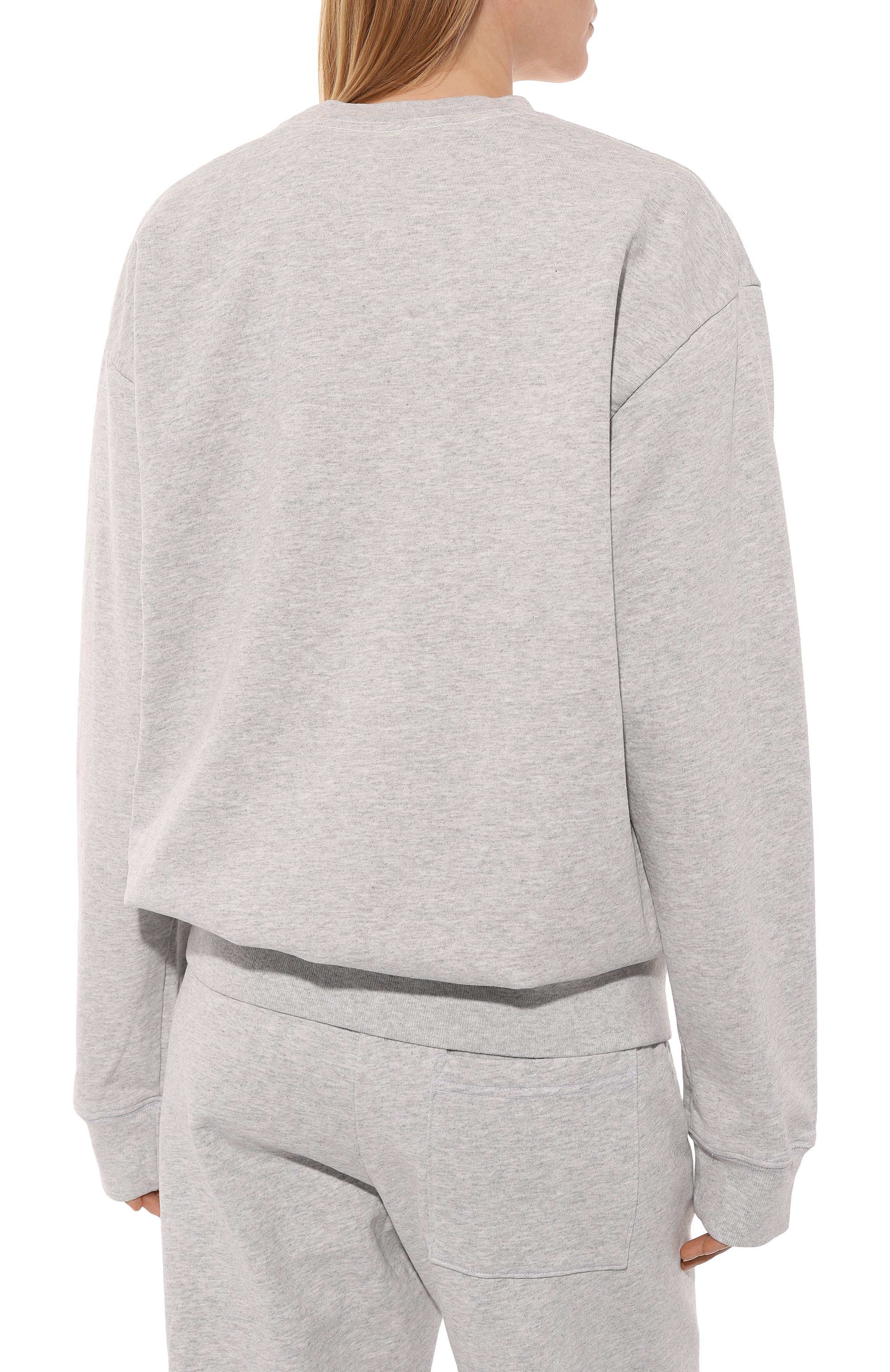 Хлопковый свитшот SPORTY AND RICH серого цвета по цене 22650 руб., арт. ST071516218GY03, фото 4 Хлопковый свитшот SPORTY AND RICH, арт. ST071516218GY03, фото 4