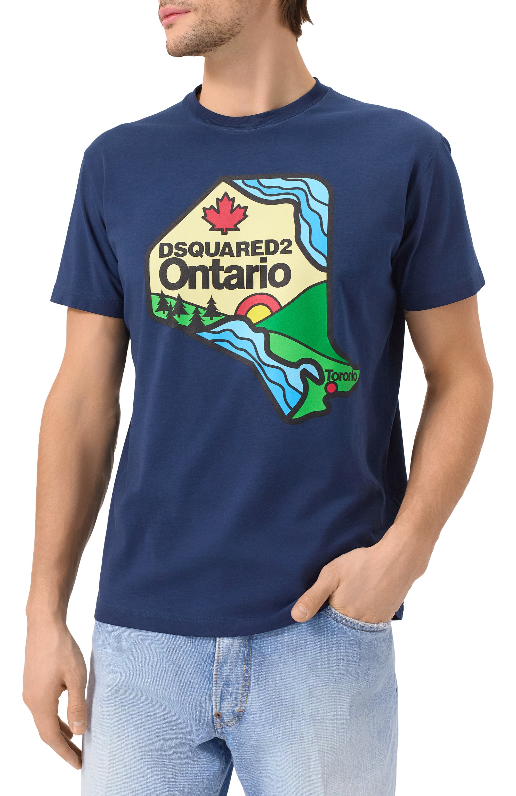 Хлопковая футболка DSQUARED2, арт. S74GD1392/D20035, фото 3