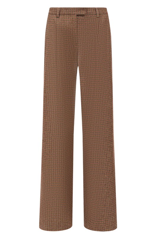 Шерстяные брюки The Kooples FPAN31013K Коричневый FPAN31013K