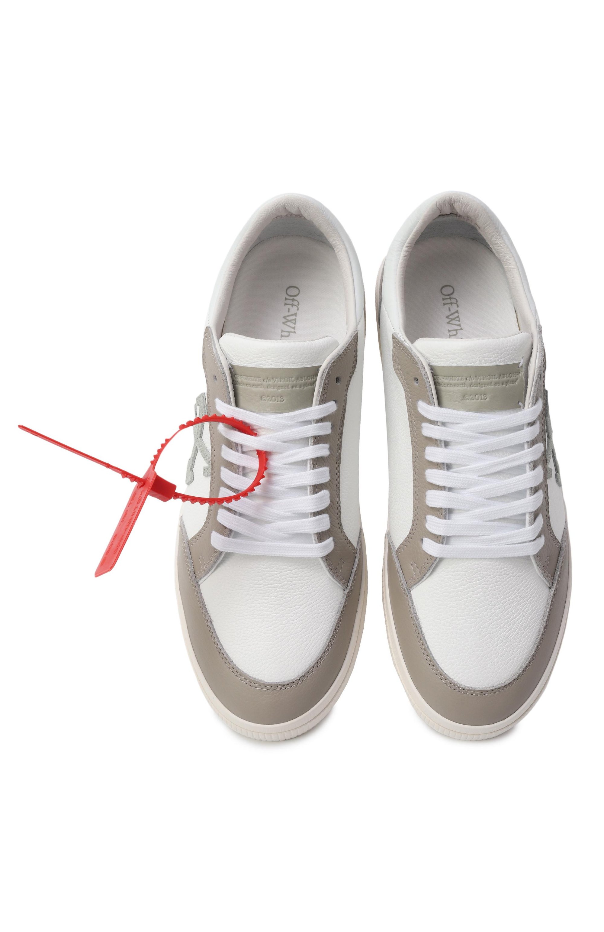 Кожаные кеды new low vulcanized OFF-WHITE, арт. 0MIA293S25LEA0010153, фото 6