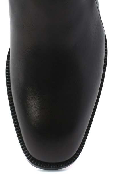 Кожаные сапоги tagastretch CHRISTIAN LOUBOUTIN, арт. tagastretch flat nappa/nappa stretch, фото 5