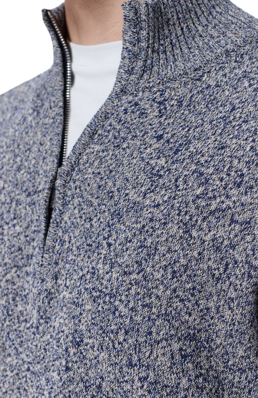 Хлопковый джемпер Andrea Campagna M5426-8076 Синий  M5426-8076 Фото 5