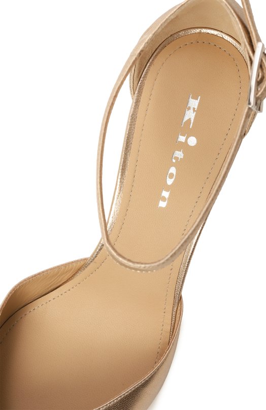 Кожаные туфли Kiton D58837K0900F02 Золотой  D58837K0900F02 Фото 7