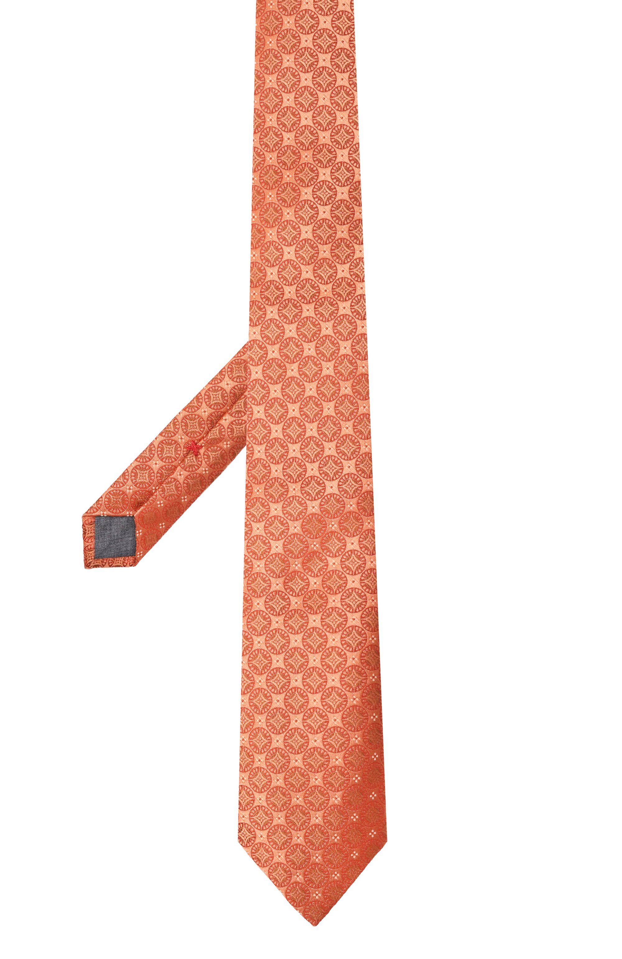 Шелковый галстук BRUNELLO CUCINELLI оранжевого цвета по цене 42900 руб., арт. MR8360018, фото 3 Шелковый галстук BRUNELLO CUCINELLI, арт. MR8360018, фото 3