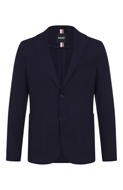 Мужской пиджак из шерсти и хлопка BOSS, арт. 50545828