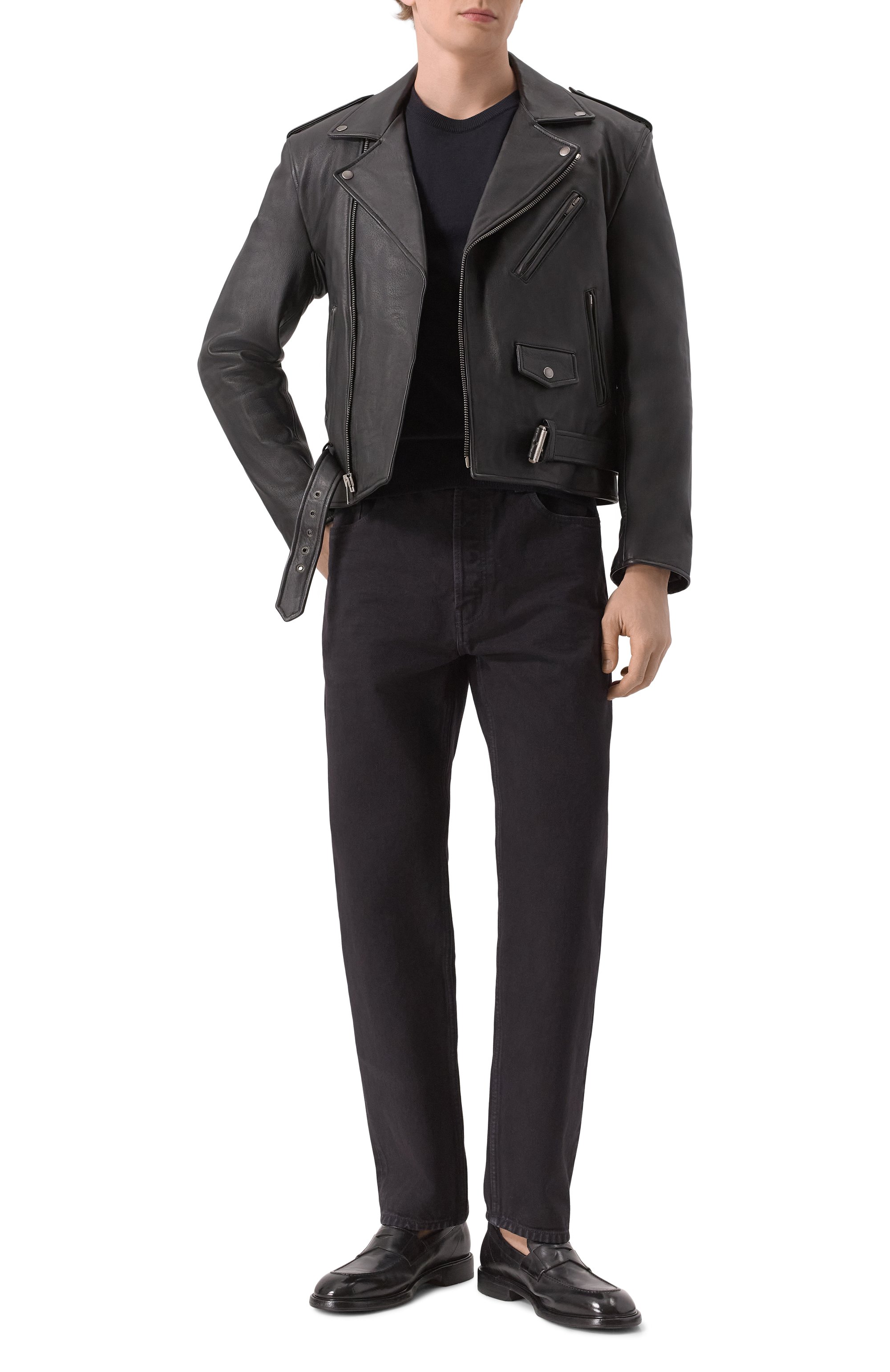 Кожаная куртка SAINT LAURENT, арт. 822089/YC0Q2, фото 2