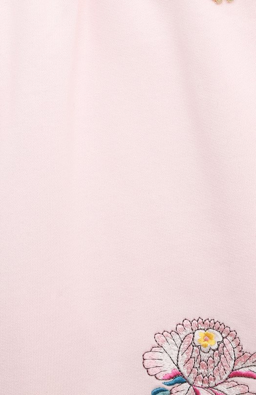 Хлопковые брюки Roberto Cavalli Розовый, фото 3