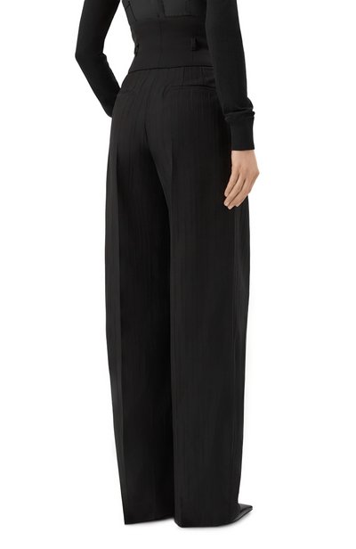 Шерстяные брюки DOLCE & GABBANA черного цвета по цене 226500 руб., арт. FTDQKT/FR22A, фото 4 Шерстяные брюки DOLCE & GABBANA, арт. FTDQKT/FR22A, фото 4