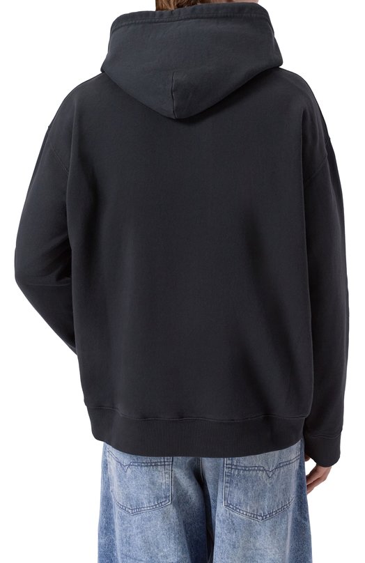 Хлопковое худи MM6 SH2GU0024/M25024 Чёрный  SH2GU0024/M25024 Фото 4