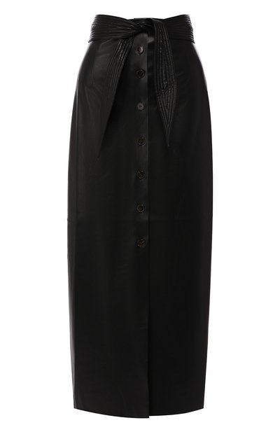 Женская юбка-миди NANUSHKA, арт. ARFEN_BLACK_VEGAN LEATHER