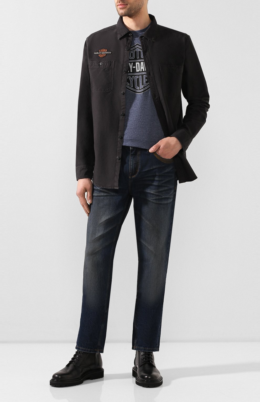Хлопковая рубашка genuine motorclothes HARLEY-DAVIDSON, арт. 99103-20VM, фото 2