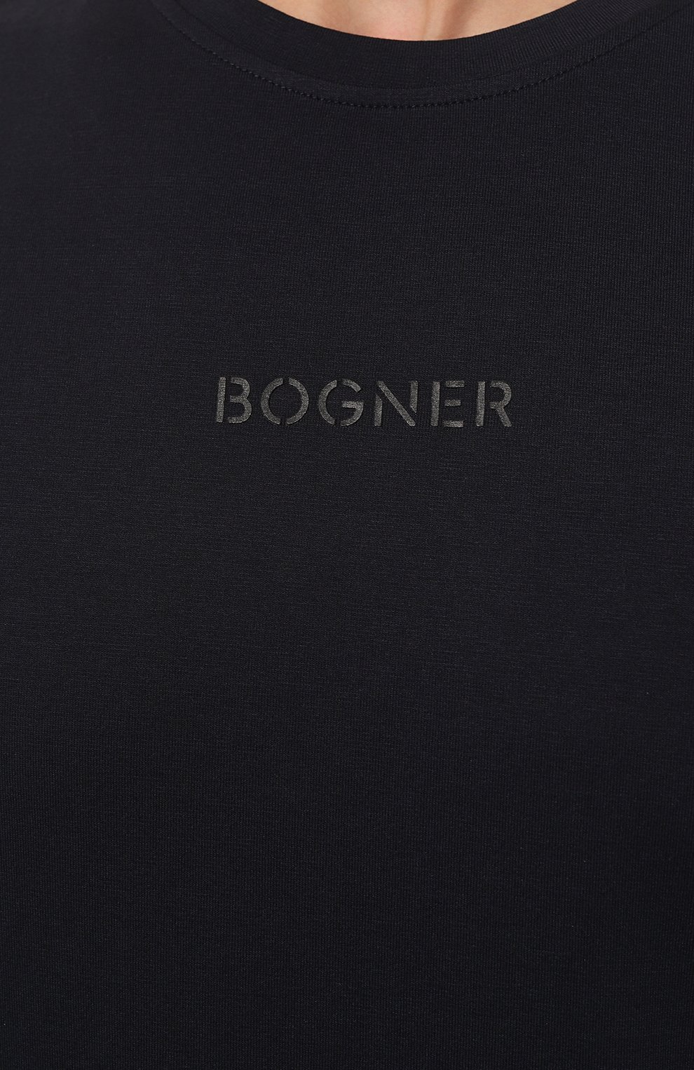 Хлопковая футболка BOGNER темно-синего цвета по цене 12800 руб., арт. 58546604, фото 5 Хлопковая футболка BOGNER, арт. 58546604, фото 5