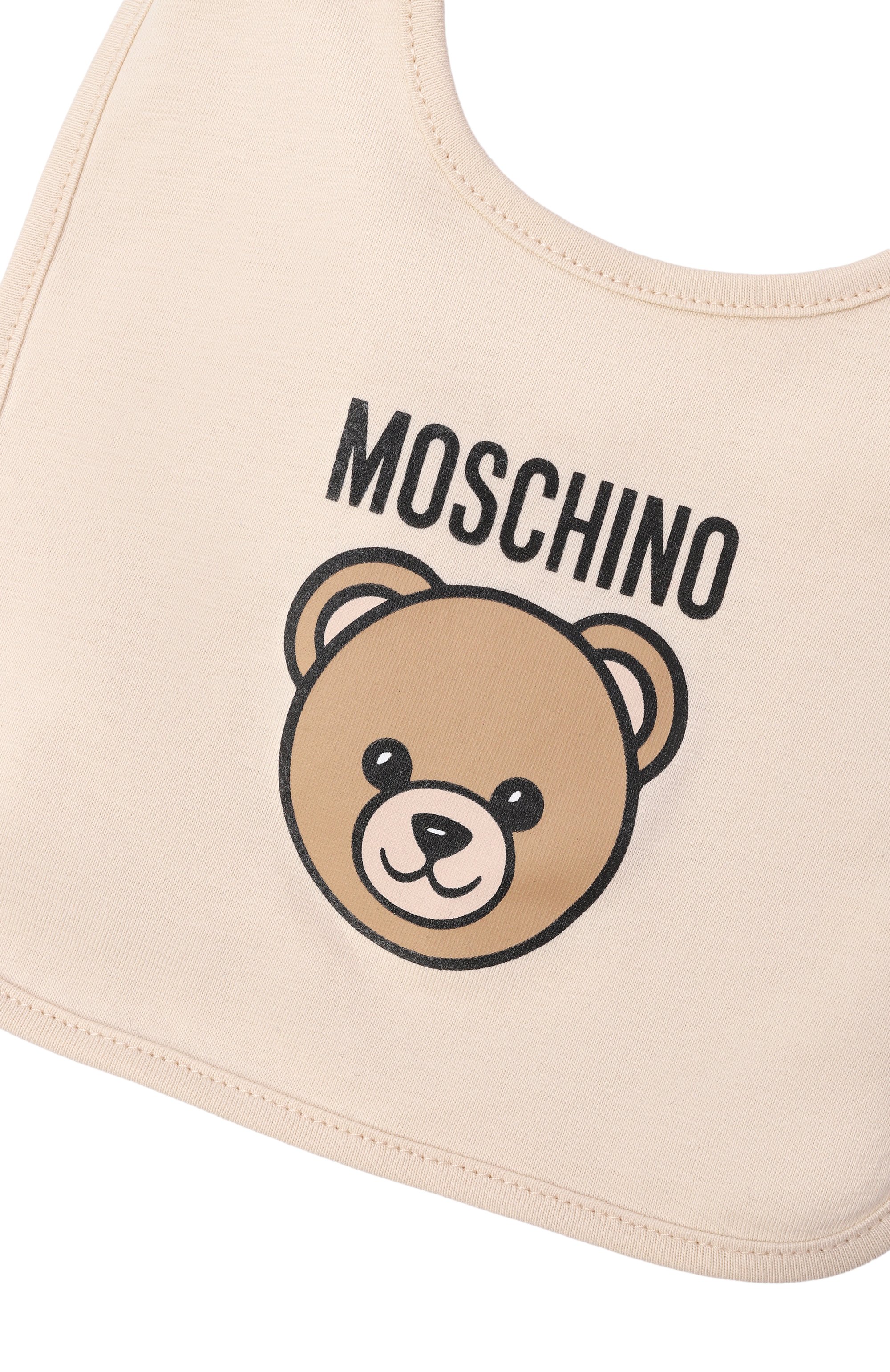Комплект из шапки и нагрудника MOSCHINO светло-бежевого цвета по цене 9580 руб., арт. MUY099/LCA19, фото 6 Комплект из шапки и нагрудника MOSCHINO, арт. MUY099/LCA19, фото 6