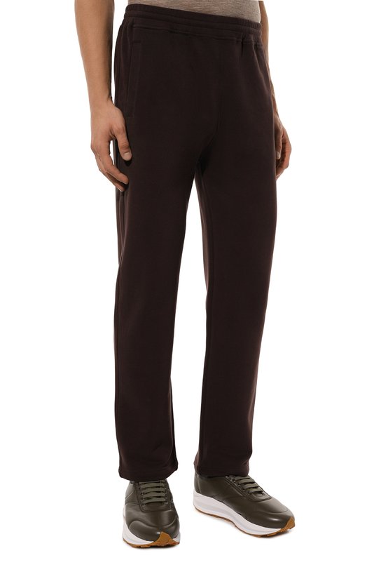 Хлопковые брюки Corneliani 94G561-9425006 Бордовый  94G561-9425006 Фото 3