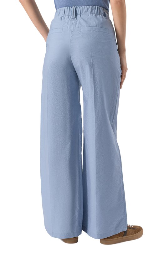 Хлопковые брюки Brunello Cucinelli M0F79P8853 Голубой  M0F79P8853 Фото 4