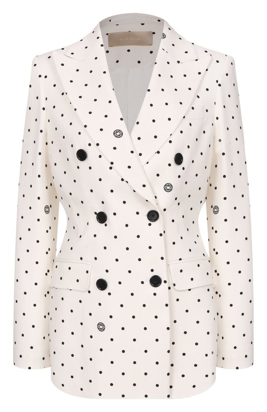 Жакет из вискозы Elie Saab J0204PR26/CD024 Белый J0204PR26/CD024