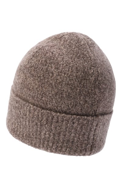 Шапка из шерсти и шелка BRUNELLO CUCINELLI коричневого цвета по цене 53150 руб., арт. MNX90809, фото 2 Шапка из шерсти и шелка BRUNELLO CUCINELLI, арт. MNX90809, фото 2