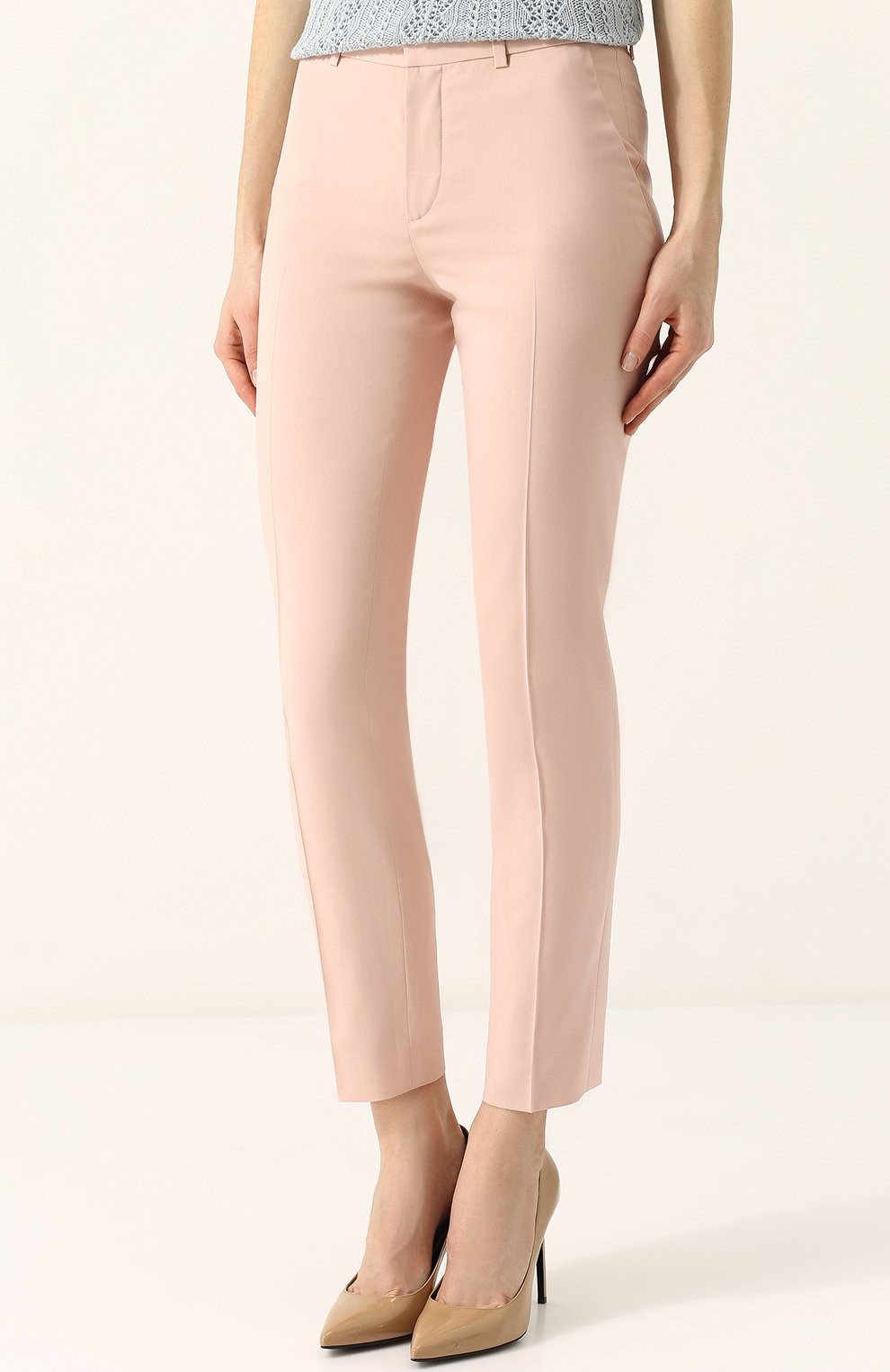 Шерстяные укороченные брюки со стрелками RALPH LAUREN, арт. 290698290, фото 3