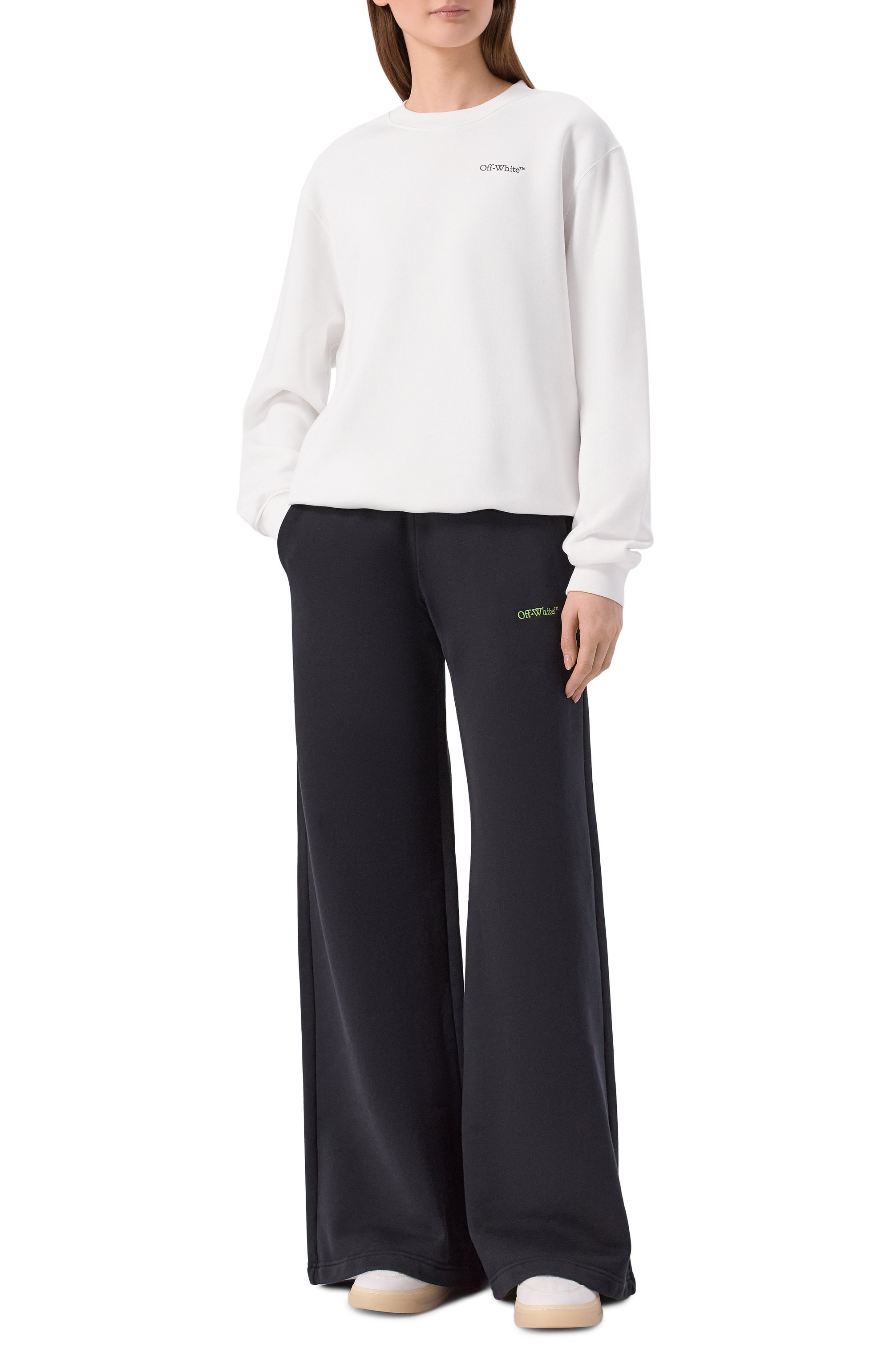 Хлопковый свитшот OFF-WHITE, арт. 0WBA055S26FLE002, фото 2