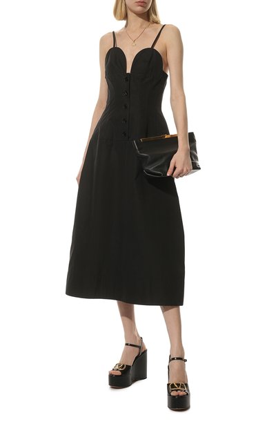 Кожаные босоножки vlogo signature VALENTINO, арт. XW2S0DU9/DSH, фото 2