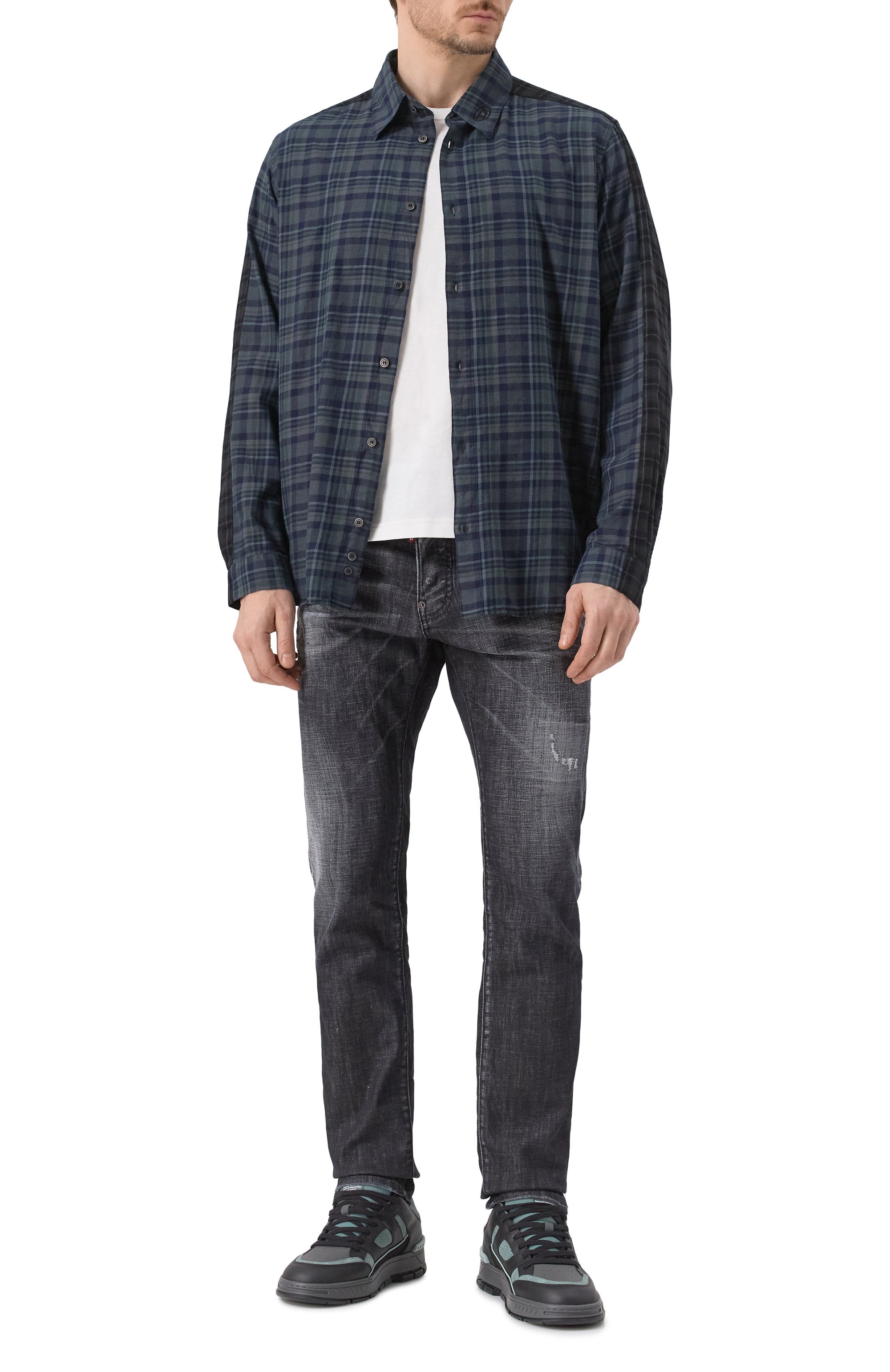 Рубашка из хлопка и вискозы DIESEL, арт. A17722/0EPAZ, фото 2