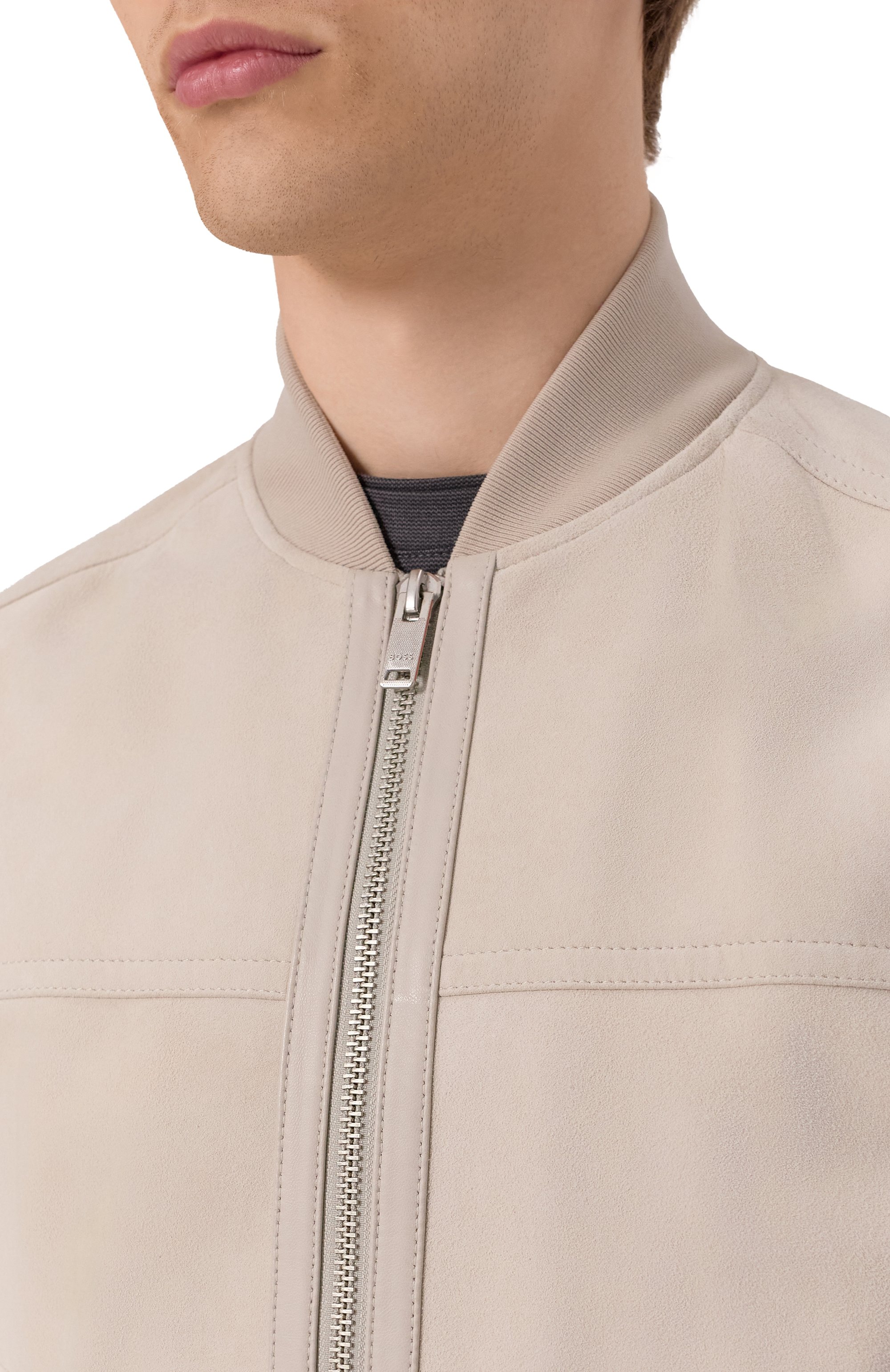 Замшевый бомбер BOSS ORANGE, арт. 50543505, фото 5