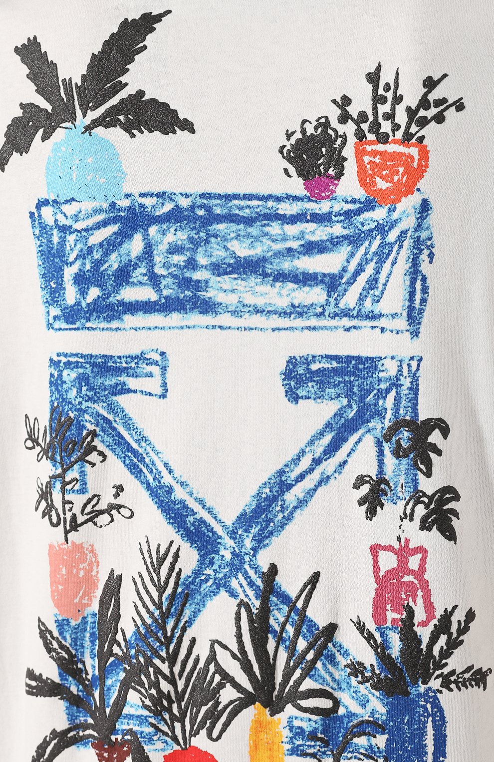 Хлопковая футболка OFF-WHITE белого цвета по цене 19950 руб., арт. 0WAA049E19B070630130, фото 5 Хлопковая футболка OFF-WHITE, арт. 0WAA049E19B070630130, фото 5