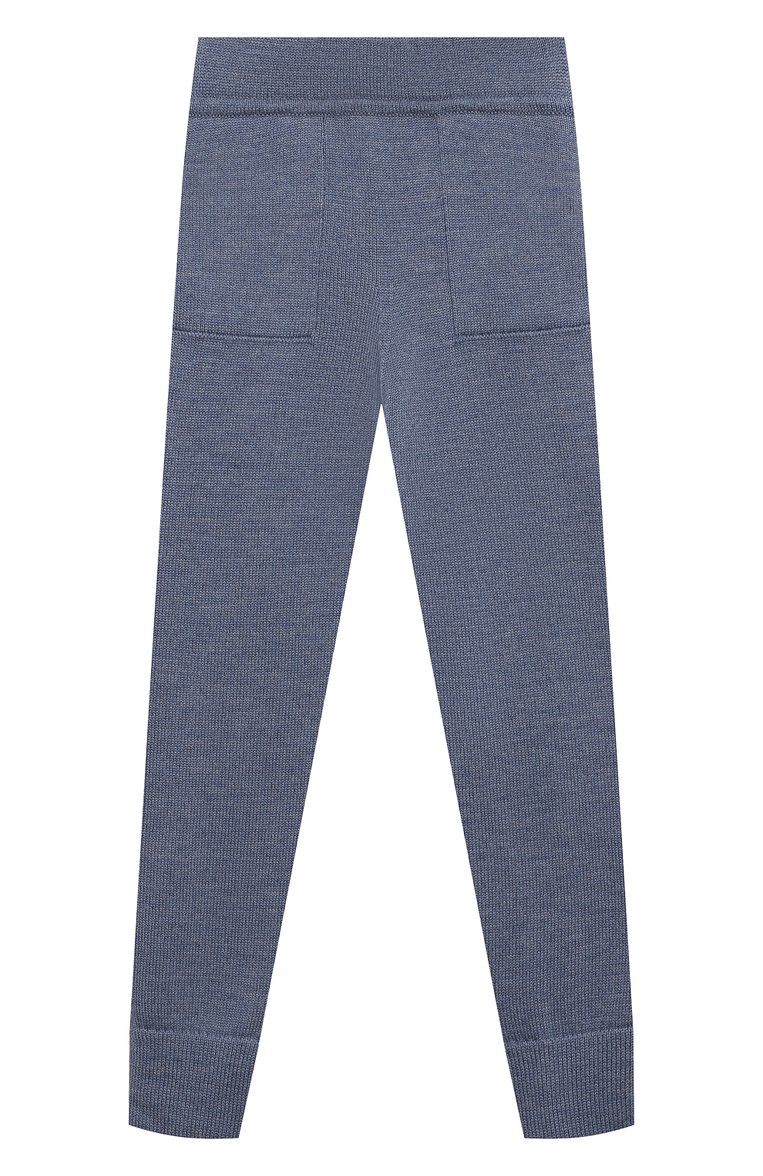 Детская комплект из свитера и брюк WOOL AND COTTON синего цвета, арт. VRUSP-R16 | Фото 4 (Материал внешний: Шерсть; Материал сплава: Проставлено; Девочки Кросс-КТ: Костюмы-спорт; Драгоценные камни: Проставлено; Рукава: Длинные; Ростовка одежда: 5 лет | 110 см, 6 лет | 116 см, 10 - 11 лет | 140 - 146см, 24 мес | 92 см)