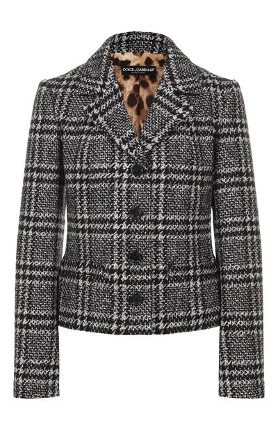 Женский жакет из шерсти и шелка DOLCE & GABBANA, арт. F27FVT/FQZAH