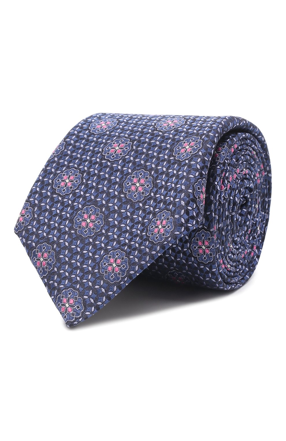 Шелковый галстук CANALI синего цвета по цене 14650 руб., арт. 18/HJ03405, фото 1 Шелковый галстук CANALI, арт. 18/HJ03405, фото 1