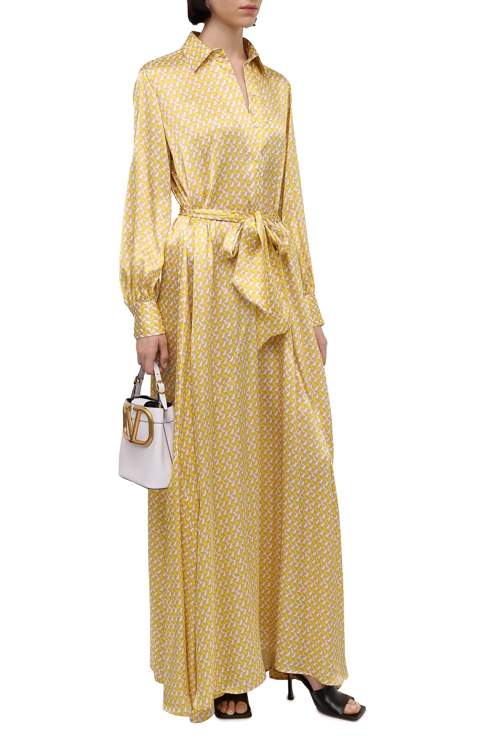 Атласное платье KITON, арт. D51327K0979A, фото 2